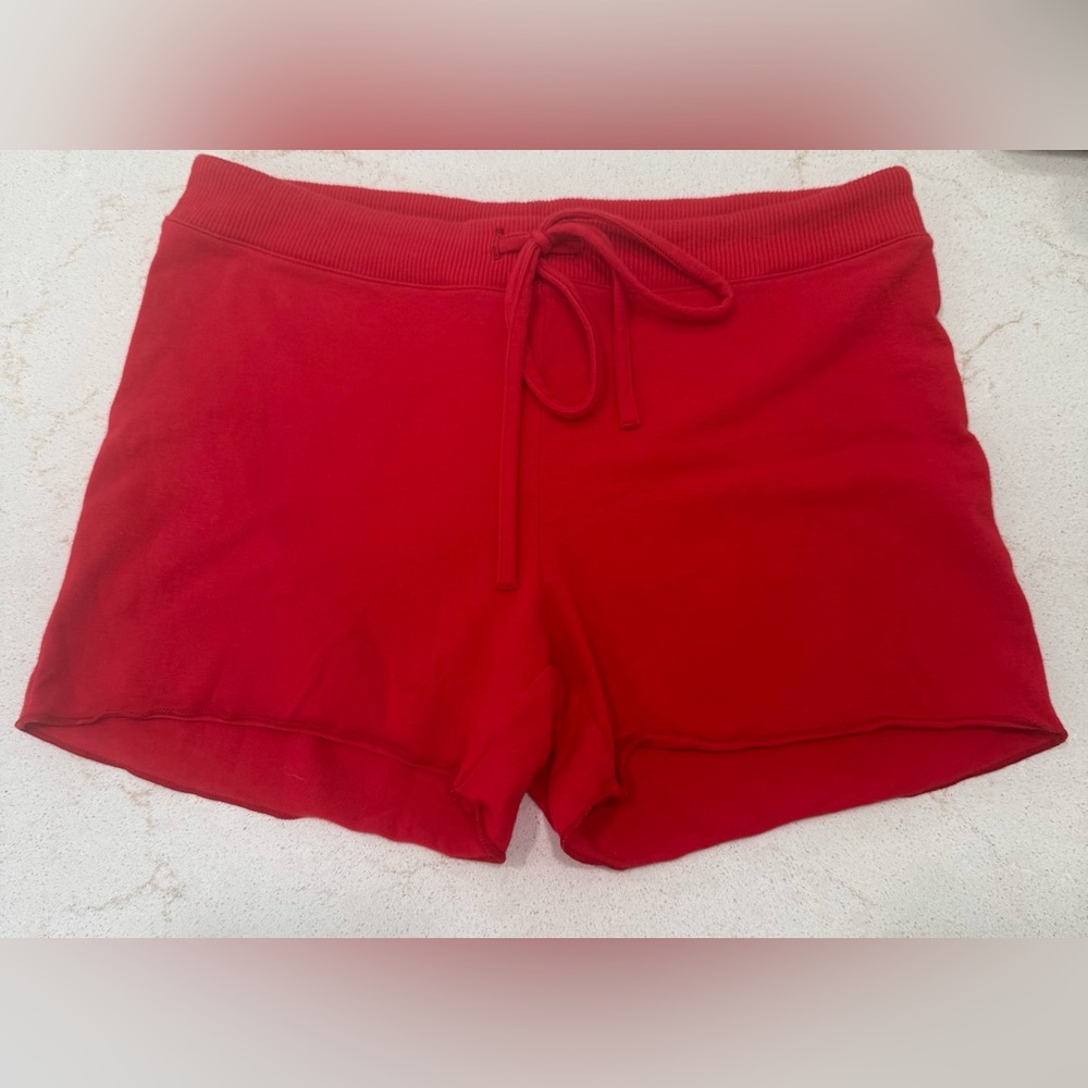 ♥️SKIMS COTTON JERSEY SHORTS IN RED SIZE S